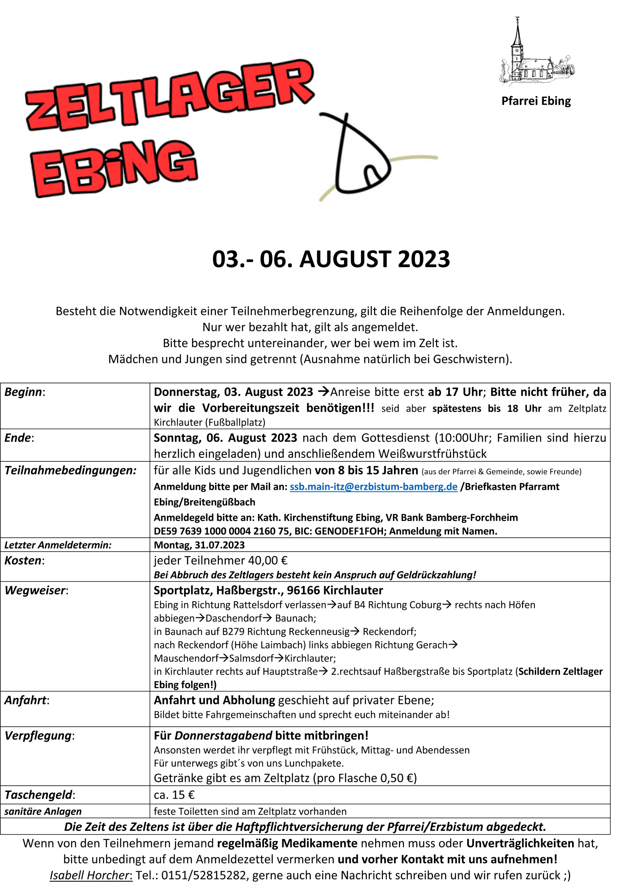 Zeltlager 2023 Ebing
